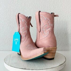 New Lane SMOKESHOW Pink Cowboy Boots Womens 6.5 Western Cowgirl Short Bootie